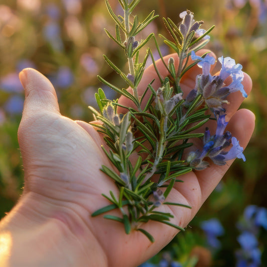 Tuscan Blue Rosemary | Live Herb in 2.5 Inch Nursery Cube | Rosmarinus Officinalis